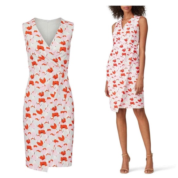 Black Halo Dresses & Skirts - Black Halo Women Floral Sleeveless Midi Dress‎ Size 8